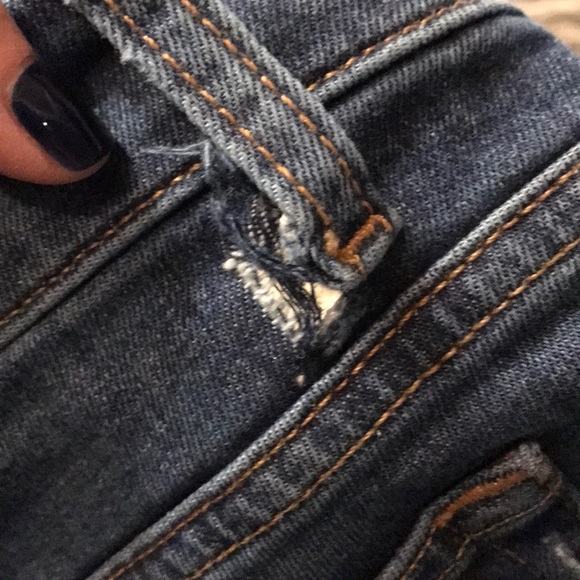 Joe’s Jean Straight Leg Distressed Skinny Mid Rise - Picture 6 of 6